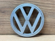 Vw Beetle Hood Emblem 3 14 Badge 113853601b Oem Bug Logo Metal Vintage