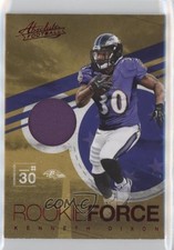 2016 Panini Absolute Rookie Force Materials Red Kenneth Dixon #24 11ng