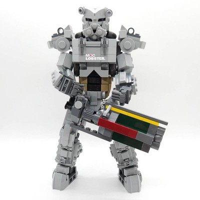 Hot Sale Fully Articulated T-60 Mecha Warrior 569 Pieces Building Toys Set