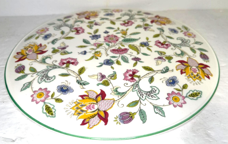 Minton Haddon Hall Gateau Cheesecake Plate Platter Bone China England – 11”