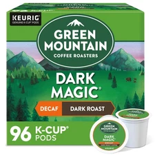 Green Mountain Coffee Dark Magic Decaf, Keurig K-Cup Pod, Dark Roast, 96 Count