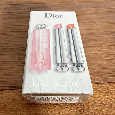 Dior Addict Lip Glow Lippenbalsam Duo Mini 001 Pink 004 Koralle 2x3,2 g