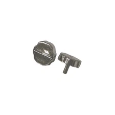 Workman KN-5PCB Radio Knobs 5mm Plastic Chrome Thread Replacement Pack of Two