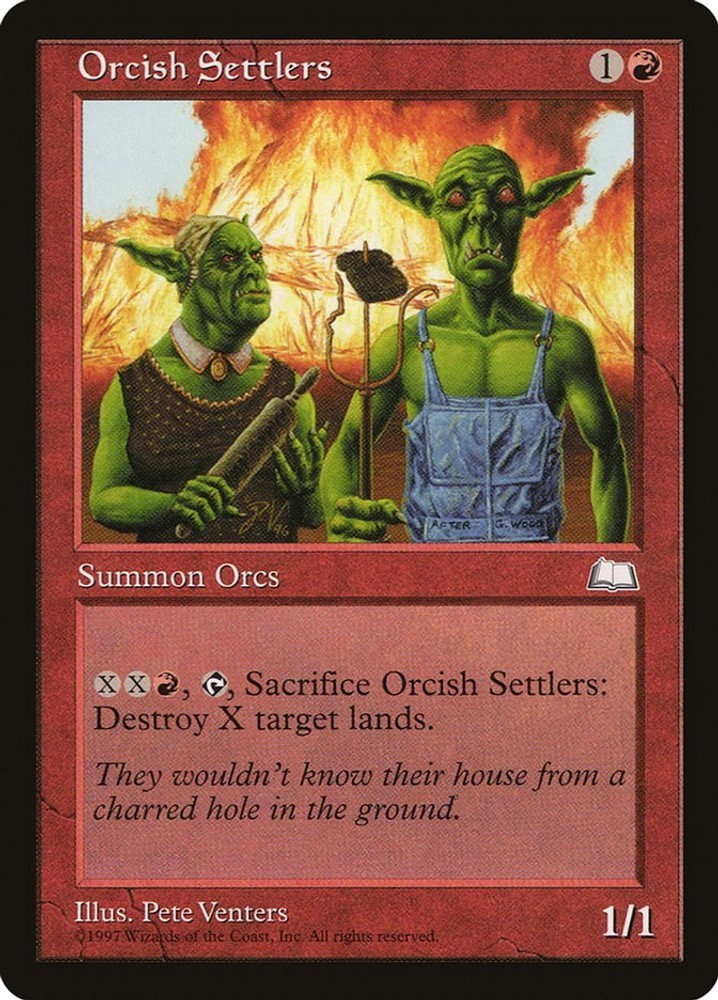 Orcish Settlers Weatherlight MTG 112 MP