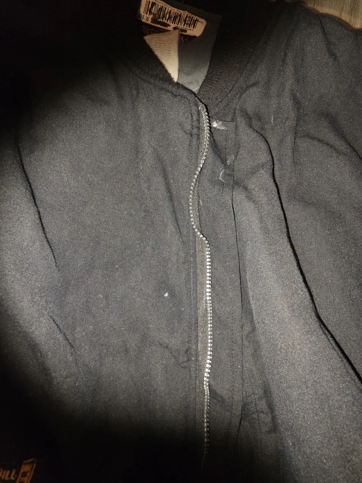 Big Bill Workwear Men's Gray Canvas Bomber Jacket Full Zip Size 42 Chest image 4