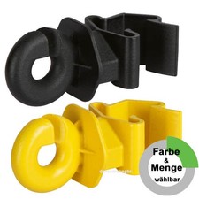 T-Post Ringisolator f&uuml;r T-Posten Pf&auml;hle gelb-schwarz Menge u.Farbe waehlbar