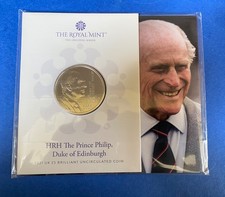 2021 HRH The Prince Philip ,Duke Of Edinburgh BU £5 Coin Pack By Royal Mint