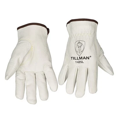 TILLMAN Cold Weather Cowhide Leather Lined Heavy Duty Warm Winter Insulated Work Gloves