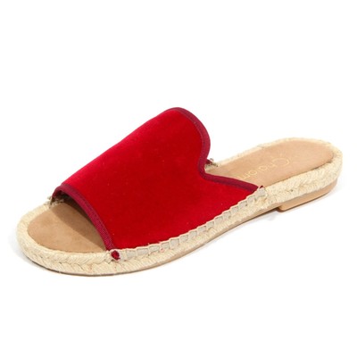H3330 ciabatta donna MYCHALOM MARIETA woman velvet slippers red