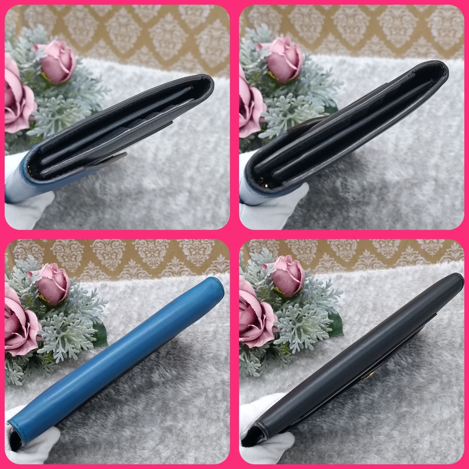 CELINE Celine Tri fold Multi function Long Wallet… - image 3