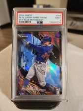 Pete Crow-Armstrong 2024 Finest Sky Blue Refractor #/250 PSA 9