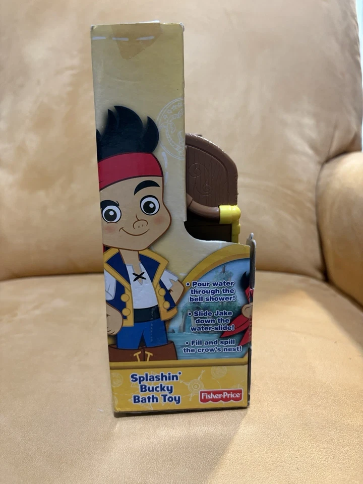 RARE FISHER PRICE DISNEY JAKE & THE NEVERLAND PIRATES SPLASHIN BUCKY BATHTUB TOY - Image 3 of 4