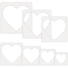 14 Pieces Large Stencil for Painting on Wood Plastic 5 Point Template Paint S...