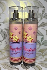 Bath  Body Works STARFRUIT SANGRIA Fine Fragrance Body Mist 8oz SET