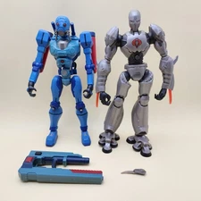 GI JOE Sigma 6 (2006) Lot of 2 SKY & NINJA BAT B.A.T. 8" Action Figures