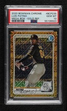 2020 Bowman Chrome Mega Box Gold Mojo Refractor 43/50 Luis Patino PSA 10 1lq2