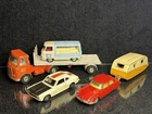 Job Lot 5 Various Vintage Corgi/Dinky Vehicles Ford,Citroen Etc Spares ￼