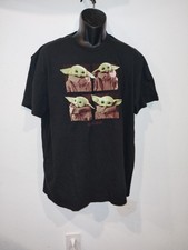 Star Wars Baby Yoda Mandalorian Black Tshirt Size XL