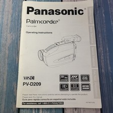 Panasonic Palmcorder PV-D209 Manual/ Operatin...