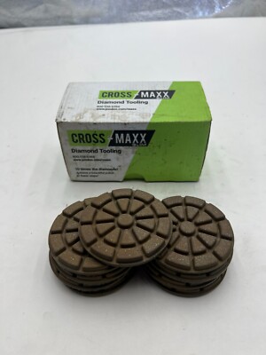 (QTY 9)  CROSS MAXX  SLIM Diamond Tooling 3'' 50 Grit DT-CM350V-CS