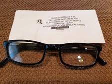 ROMCO R 5A, Military eyeglass frames Black 52 22 150 NEW 