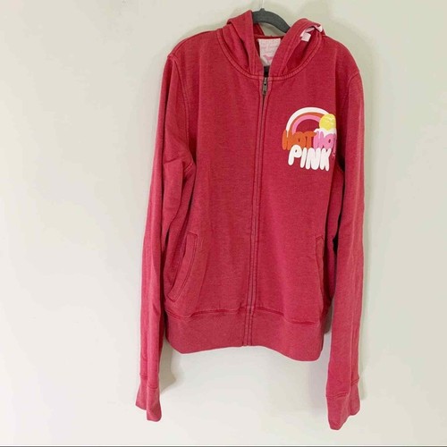 Hot Pink Zip Sweatshirt | eBay