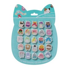 NEW 2023 Original SQUISHMALLOWS 25 count mini eraser set