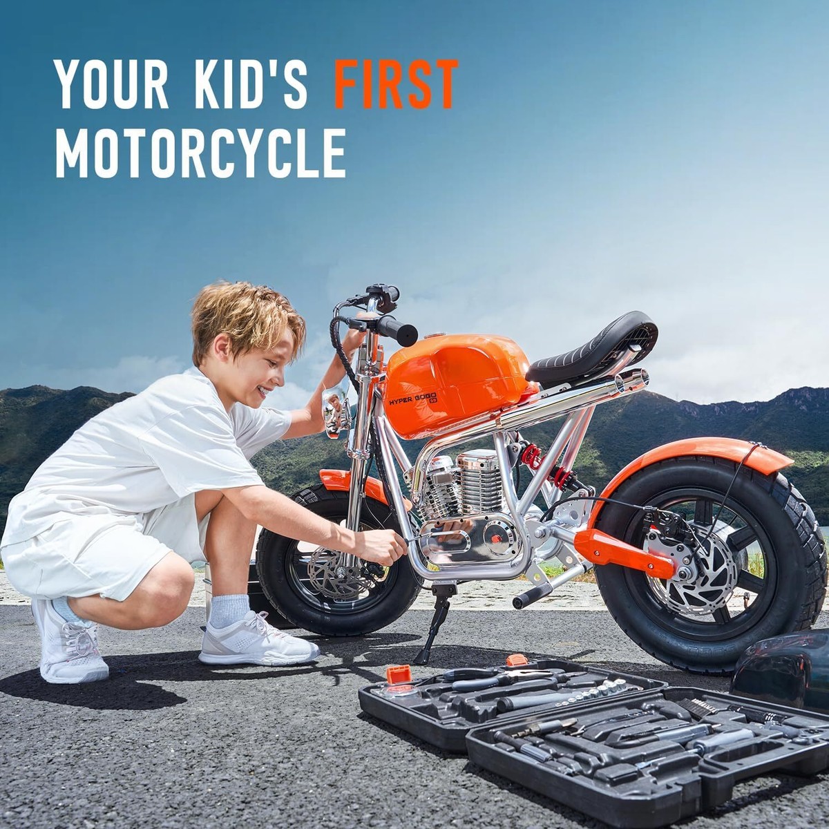 Hyper GoGo S9 Plus Electric Dirt Motorbike for Kids w/ Music