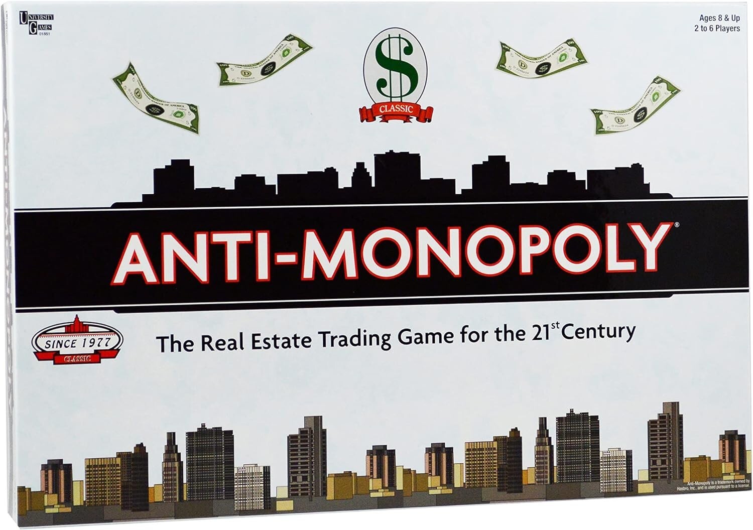 Anti-Monopoly Family Board Game