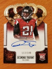 2013 Crown Royale Rookie Auto Bronze #132 Desmond Trufant Falcons #'d 112/149