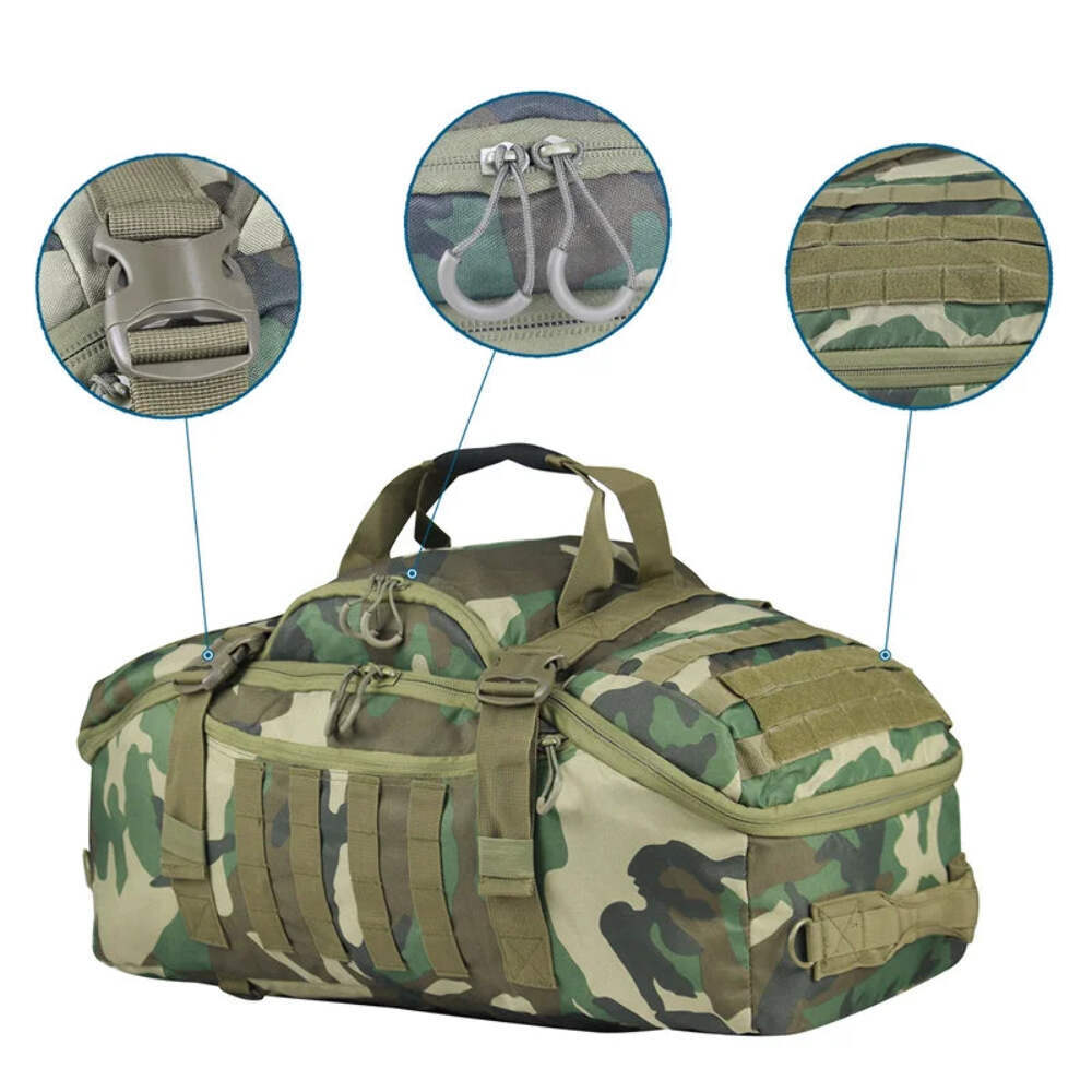 3-Way Tactical Duffel Backpack 35L 50L 80L Hiking Camping Travel Bag | eBay