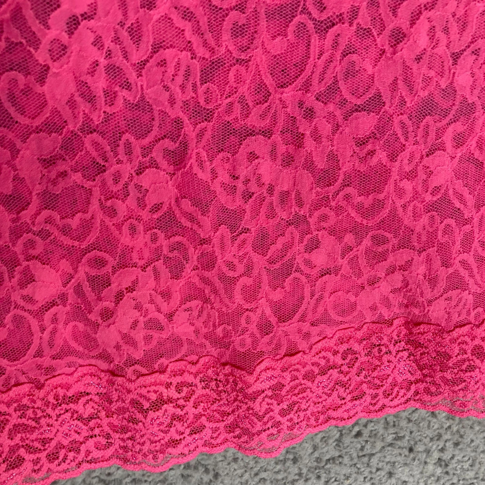 UNDERCOVER Victoria Secret Vestito Slip M Baby Doll Cami Trasparente Pizzo Civetta Lingerie Top