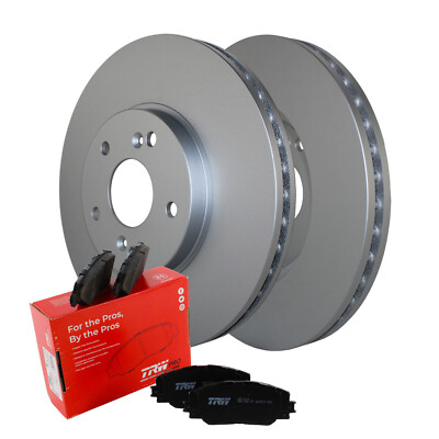 Front Brake Kit 300mm Disc Rotors TRW Pro Ceramic Pads For MDX Odyssey Automatic