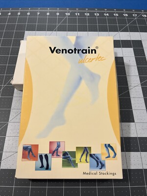 Bauerfeind Venotrain Ulcertec Stocking Tan AD L Long 26-30 cB ab 40 ID - New