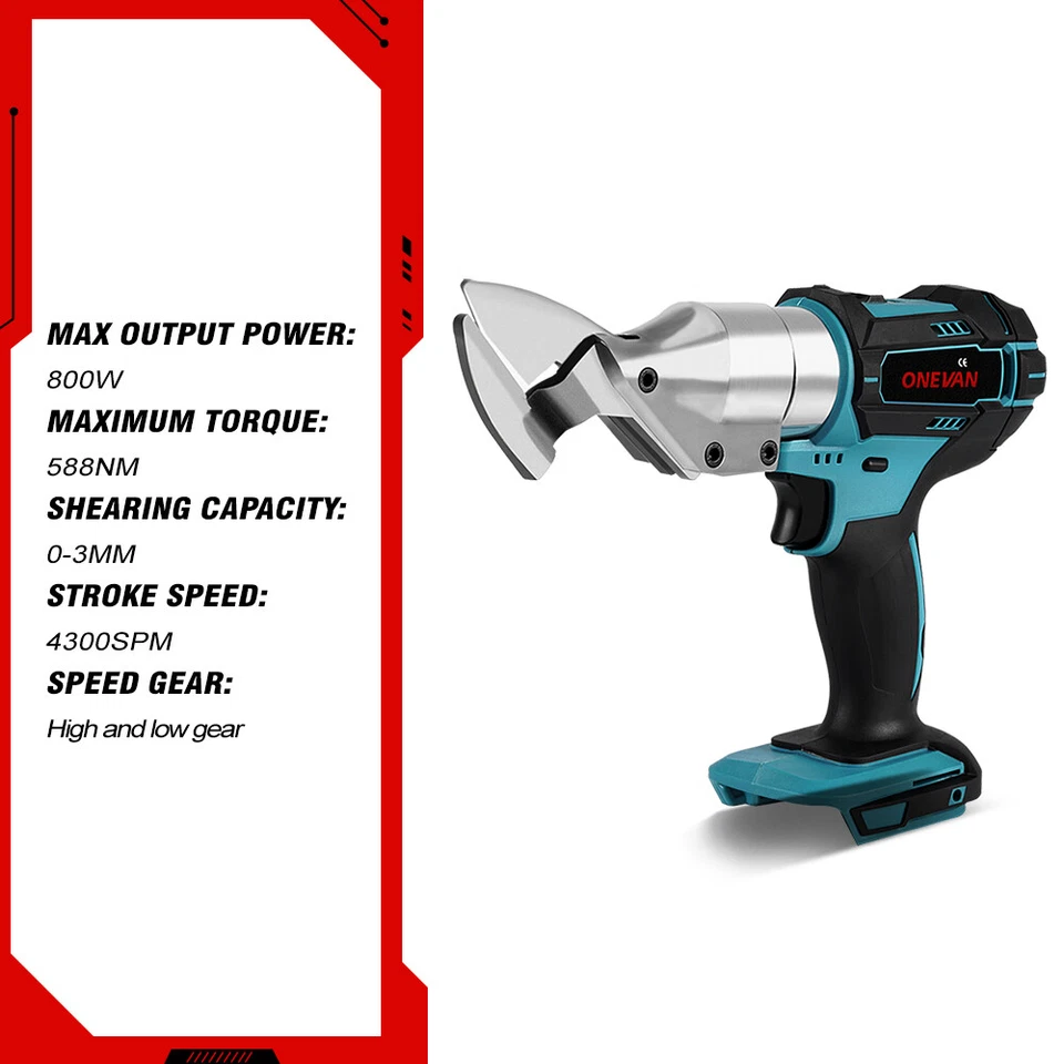 Für Makita 18V Akku Blechschere Akkuschere Elektrische Schere Metall Ohne Akku - Bild 4 von 4