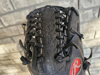 硬式用Rawlings The Gold Glove ブラックグローブ　中古 Rawlings G12XTCB 12” Baseball Gold Glove Series Leather RHT Trap