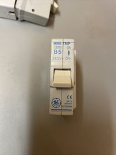 GE MINI TRIP MCB GE 5 AMP MCB 5A B5 includes WHITE BASE and SCREW