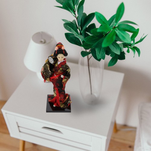 Kimono-Puppe Kind Handwerkliche Dekoration Handgemachte Geisha-Puppe - Bild 9 von 12