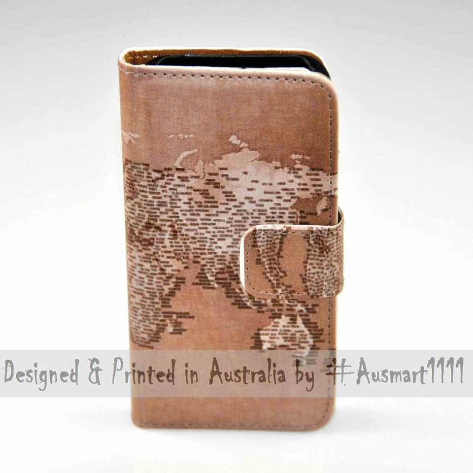 For Sony Xperia Series World Map Old Script Theme Print Mobile Phone Case Cover - Image 2 of 3