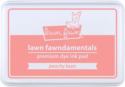 Lawn Fawn, lawn fawndamentals, premium dye ink pad, 55x85mm, peachy keen
