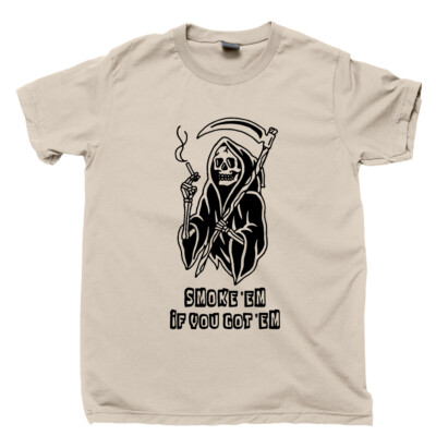 Grim Reaper T Shirt Skull Skeleton Ring Decal Patch Pendant Statue Figure Poster