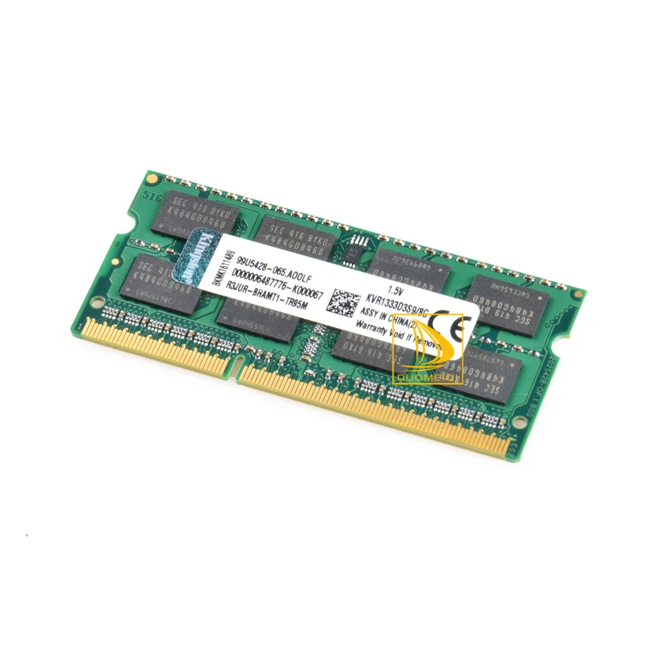 Kingston 4x 8GB 2RX8 PC3-10600S DDR3 1333Mhz 204Pin SODIMM Laptop Memory RAM - Image 4 of 4