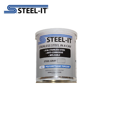 1 Quart STEEL-IT 1002Q Gray Stainless Steel Polyurethane Coating