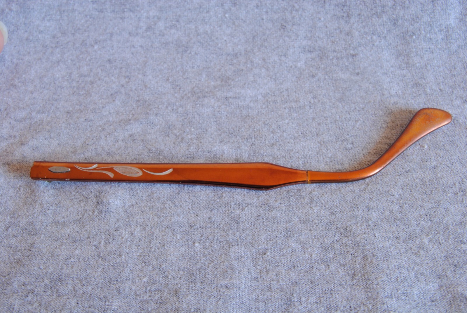 bausch & lomb vintage eyeglass aluminum temple brown 5-1/2