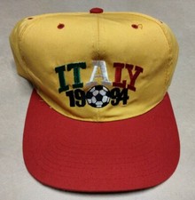 VTG ITALY Futbol World Cup Team Cap 1994 Soccer Hat SJ 90s Snapback