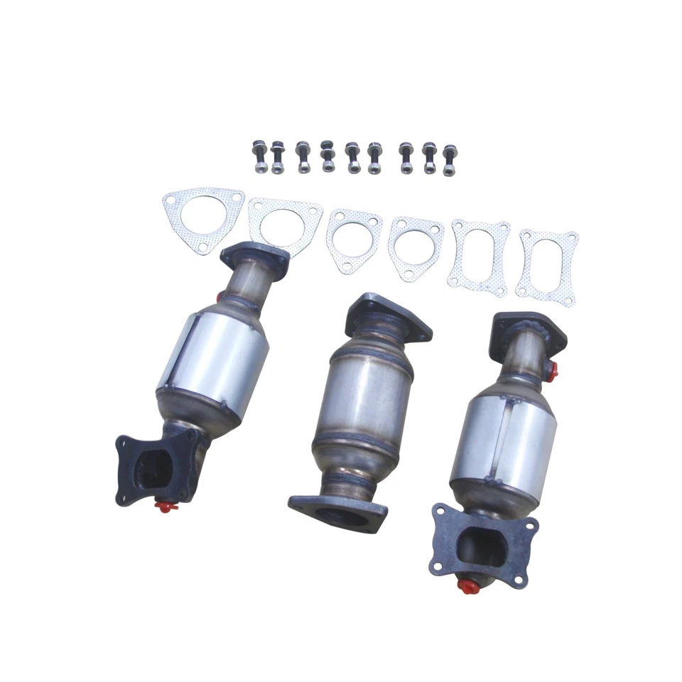Juego de convertidores catalíticos colectores de 3 piezas para Honda Pilot 2009-2015 2012 3,5 L ASI Foto 3 de 4