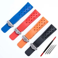 22mm Silicone Watch Band Strap for TAG Heuer F1 CAZ201 WAZ2113 CAZ1010 + Tools