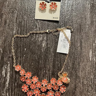 Statement Necklace and Earrings Set - Napier - NWT