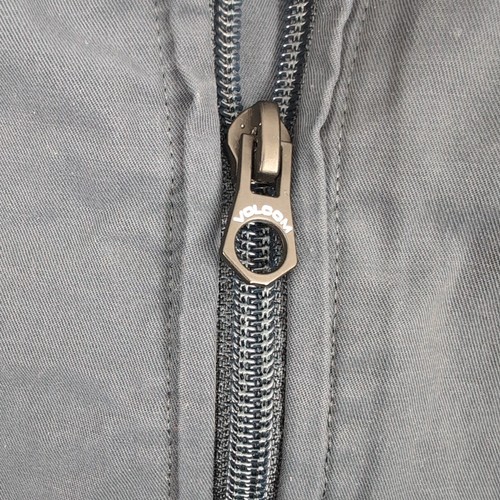 Volcom Men's Blue/Teal/Green 1/4 Quarter Zip Cinched Waist Kangaroo Pocket, XXL - Picture 6 of 12