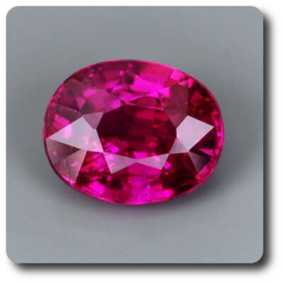 0,47 cts ROTER RUBIN. NICHT HEIZEN Mosambik, Afrika. Mit Echtheitszertifikat
